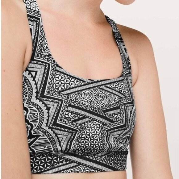Lululemon Energy BraInked Energy Bra Ice Grey Black size 8 - Picture 3 of 9